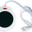 Home&Office Desktop Electric Mug Warmer-Coffee/Tea/Cocoa/Soup-Scented Candles Gift for Winter 1pcs(White and Black (CFW001-White)