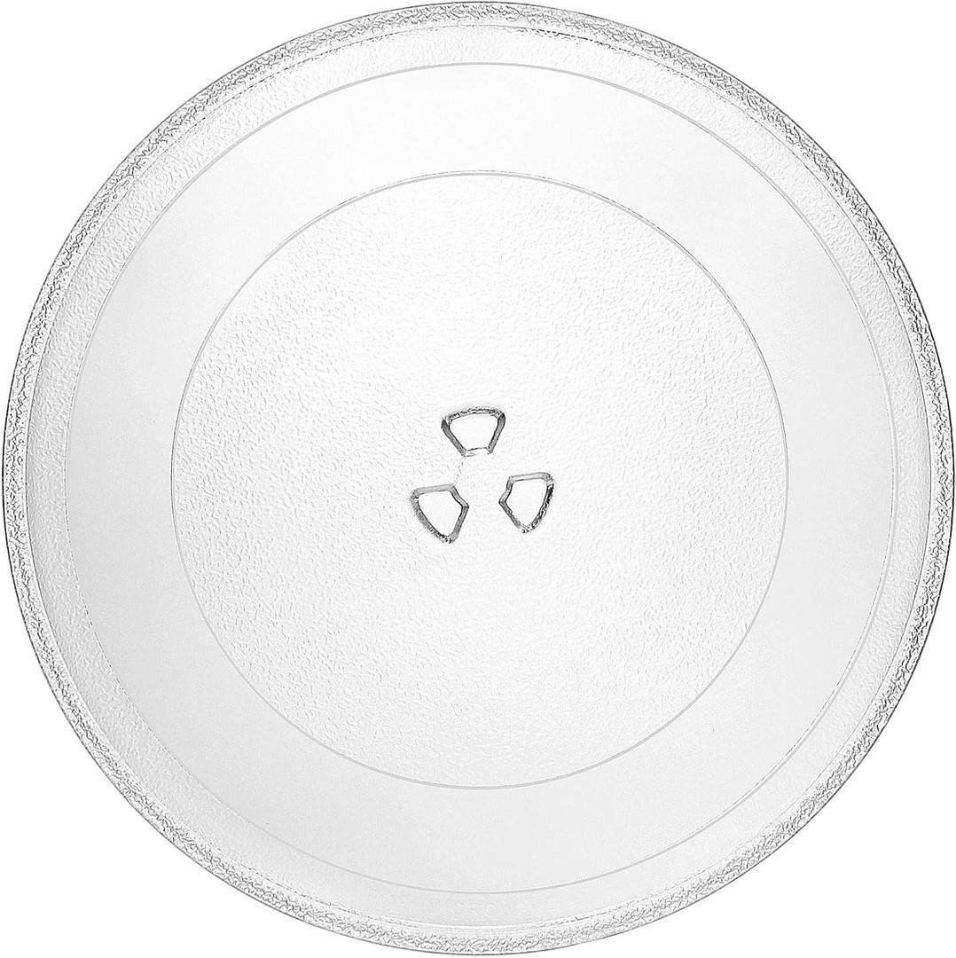 12" Microwave Glass Plate Replacement Fits for Whirlpool - W10337247 W11367904 Microwave Round Glass Plate for 1.5 & 1.7 Cubic Foot Microwaves - BY AMI PARTS