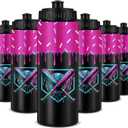 12 Pcs Baseball Drip Ice Cream Water Bottle Bulk Birthday Party Reusable Sports Bottle 20 oz Baseball Accessories Gifts School Sports