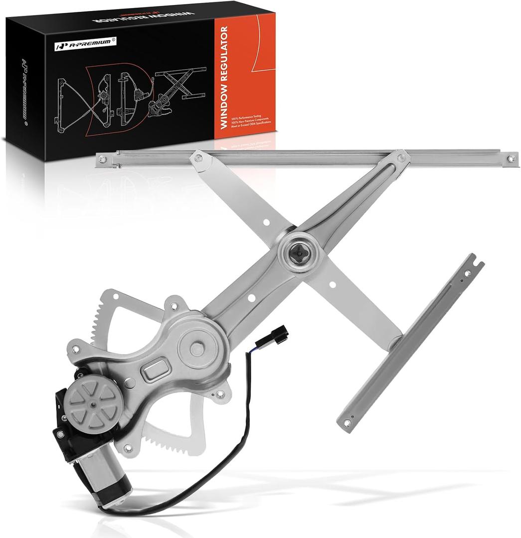 A-Premium Electric Power Window Regulator with Motor Compatible with Lexus IS300 2001 2002 2003 2004 2005, Front Right Passenger Side