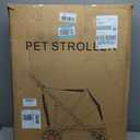 Dog Stroller for Large Dogs, 100 Lbs Capacity Heavy Duty Extra Large Pet Stroller for Medium Dogs, All Terrain Dog Wagon Cart with 12" PU Wheels, Shock Absorption, Adjustable Handle, Black