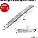 Ruedamann 67" Folding Motorcycle Ramp, 500 lbs Capacity, 1PC