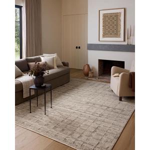 Loloi Amber Lewis Monty Collection MOT-06 Pebble/Beige 6'-7" x 9'-3" Area Rug