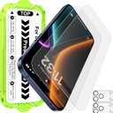 Esanik 2+2 Pack for iPhone 17 Pro Max Matte Glass Screen Protector Auto-alignment Anti-Glare & Anti-Fingerprint,Anti-Reflection,Bubble Free, Smooth as Silk, 9H Glass Screen Cover