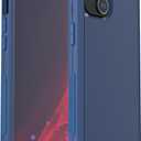 X-belmox Case for iPhone 15 6.1 Inch, 3-Layers Military Protective Heavy Duty Protection, [Anti-Slip] [Shockproof] Rugged Phone Case, [Drop Proof] Durable Phone Cover for iPhone 15, Sea Blue