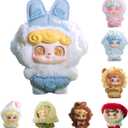 POP JOY Plush Blindbox Q.Kid Fairy Tales Series Plush Mystery Toy Kawaii Vinyl Stuffed Keychain Figure Cute Pendant Gift Blind Box for 3+ Single Box