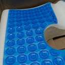 TITA-DONG Anti Bedsore Cushion, Breathe Freely Fiber Material Bedsore Cushions for Butt, T Shaped Opening Triangular Slope Design Anti Decubitus Cushion for Elderly, Bedridden, Disabled (Blue), Default