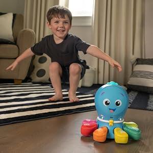 Baby Einstein Ocean Explorers Go Opus Go 4-in-1 Crawl & Chase Activity Learning Toy, Music and Lights, Ages 3 Months to 5 Years