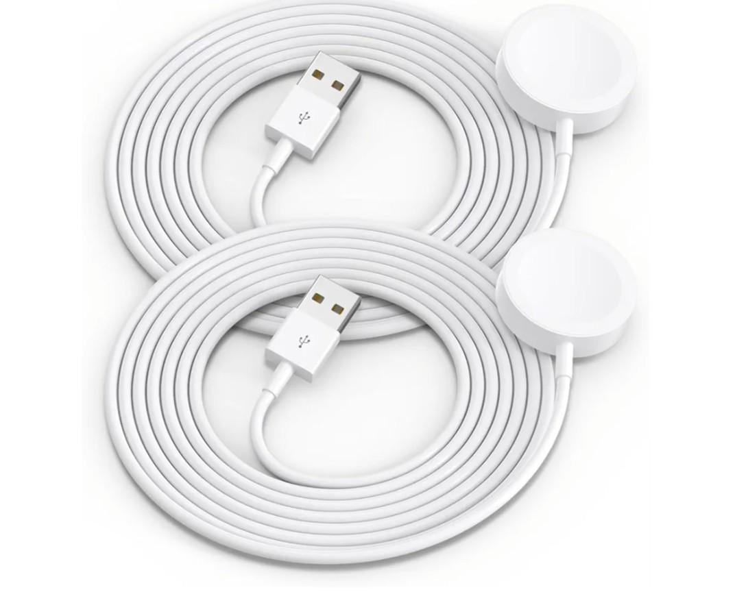 2Pack Upgraded for Apple Watch Charger USB Magnetic Wireless Fast iWatch Charger Portable Compatible with iWatch Ultra/Series 11/10/9/8/7/6/SE/SE2/5/4/3/2/1-[3.3FT]