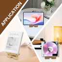 4 PCS Bamboo Book Stand for Display, Book Holder Easel Stand, Lightweight Bookstand for Album, CD, Magazine, Comic, Postcard, Picture, Phone, Artworks (4pcs)