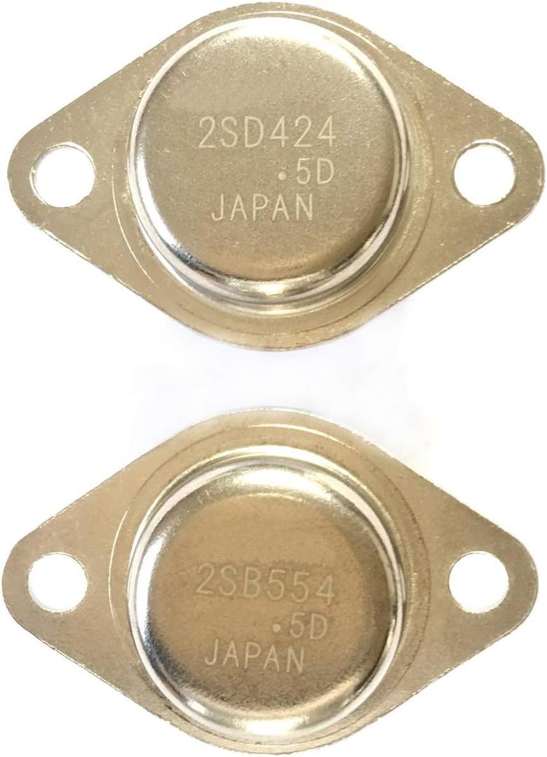3 x New 1Pairs for 1Pcs 2SD424 + 1Pcs 2SB554 to-3 Silicon NPN + PNP Power Transistors D424 + B554