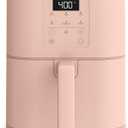 bella 6 Qt Slim Air Fryer, Fits-anywhere Kitchenware, EverGood Ceramic Nonstick Coating, Adjustable Temperature, 6 Preset Cooking Options, 60 Min Auto Shutoff w Audible Tone, 5lb Capacity, Blossom