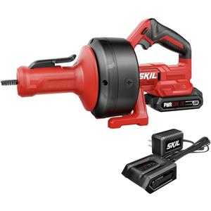 SKIL Power Snake Drain Cleaner Kit including 20V 2.0Ah Lithium Battery & 20V Charger - AU0225D-12