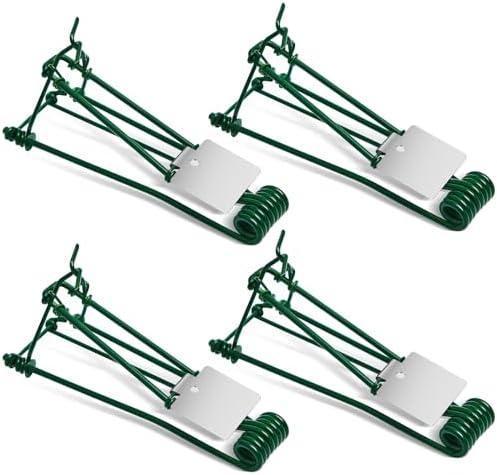 4 Pcs Outdoor Gopher Trap Easy Set Mole Trap Weather Resistant Gopher Killer Vole Killer for Lawn Garden Farm (Green)