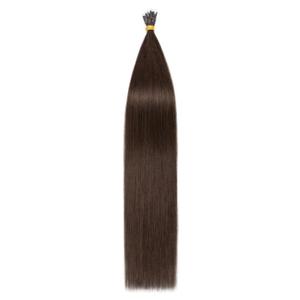 TESS Nano Bead Human Hair Extensions, Nano Ring Hairpieces Nano Tip Hair Extensions Pre-Bonded Seamless Look 50pcs/pack, 14 inch, #2R Dark Brown
