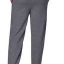 Hanes Mens EcoSmart Best Sweatpants, Athletic Lounge Pants with Cinched Cuffs, 1 Or 2 Pack (Gray, L)