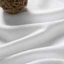 White Linen Curtains 84 Inch Length 2 Panels Back Tab Rod Pocket Semi Sheer Bedroom Curtains Light Filtering Country Closet Curtain Drapes Netural Farmhouse Window Panels for Living Dining Room 42x84