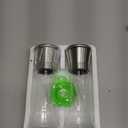 Home EC Premium Stainless Steel Sea Salt and Pepper Grinder Set of 2 - Adjustable Ceramic - Tall Glass Salt and Pepper Shakers - Kitchen Spice Mill W/Funnel & EBook