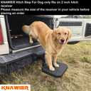 Hitch Step for Dog with 2 Inch Hitch Receiver,Universal Towing Dog Step with Nonslip Surface,Rotatable&Foldable,Convenient for Getting on and Off The Vehicle.