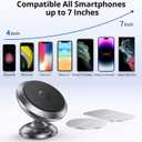 Magnetic Phone Car Mount, Syncwire Car Phone Holder for Dashboard, Cell Phone Car Kits, 360 Adjustable Magnet Cell Phone Mount Compatible with iPhone, Samsung, LG, GPS, Mini Tablet - Gray