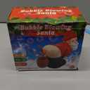 Santa Bubble Butt Blower, Santa Claus Farting Bubble Machine, Funny Automatic Blowing Blower with Music Flashing Lights Colorful Bubbles