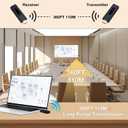 2026 New Wireless HDMI Transmitter and Receiver, 360FT/110M Extender,4K Decode 1080P@60Hz Output,LED Display, 5.8+2.4G Streaming Video/Audio from PC/Laptop/TV Box to Monitor (Black)