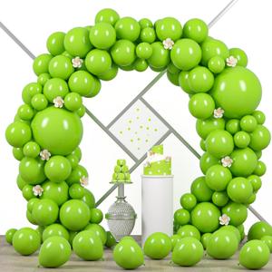 Voircoloria 90pack Lime Green Balloons Different Size 18/12/10/5 Inch Lime Green Balloon Garland Arch Kit for Graduation, Wedding, Birthday, Christmas, Baby Shower, Anniversary Party Decorations
