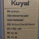 Kuyal Desk Chair Mat for Carpet, 30'' x 48'' Rectangle Transparent Mats for Chairs Good for Desks, Office and Home, Easy Glide, Protects Floors for Low and No Pile Carpeted Floors