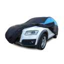 MORNYRAY Waterproof Car Cover All Weather Snowproof UV Protection Windproof Outdoor Full SUV Car Cover, Universal Fit for SUV (Fit SUV Length 191-201 inch, Blue)