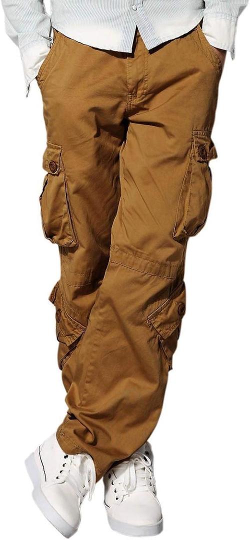 Match Men's Wild Cargo Pants, Mud Large