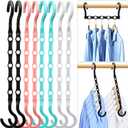 Closet Organizers and Storage, Sturdy Space Saving Hanger for Heavy Clothes, Upgraded Cascading Hangers, Magic Closet Organization Clothes Hangers, College Dorm Room Essentials for Girls, 8 Pack