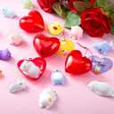 JOYIN 28 Packs Valentine Day Gift Cards with Mochi Squishy Toys and Filled Hearts for Kids Valentine Classroom Exchange, Kawaii Stress Relief Toys School Gifts Exchange, Games Prizes