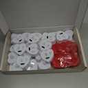 Childom Valentines Decorations,Red Rose Petals and Candles Set,1000 Pcs Fake Rose Petals with 24 Pcs LED Heart Candles,Silk Roses Petals for Romantic Night Decorations for Bedroom,Welcome Home