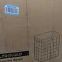 SONGMICS Laundry Hamper, 23.8 Gal. (90L) Laundry Basket, Collapsible Clothes Hamper, Removable and Washable Liner, Metal Wire Frame, for Bedroom Bathroom, Black and Gray ULCB190G01