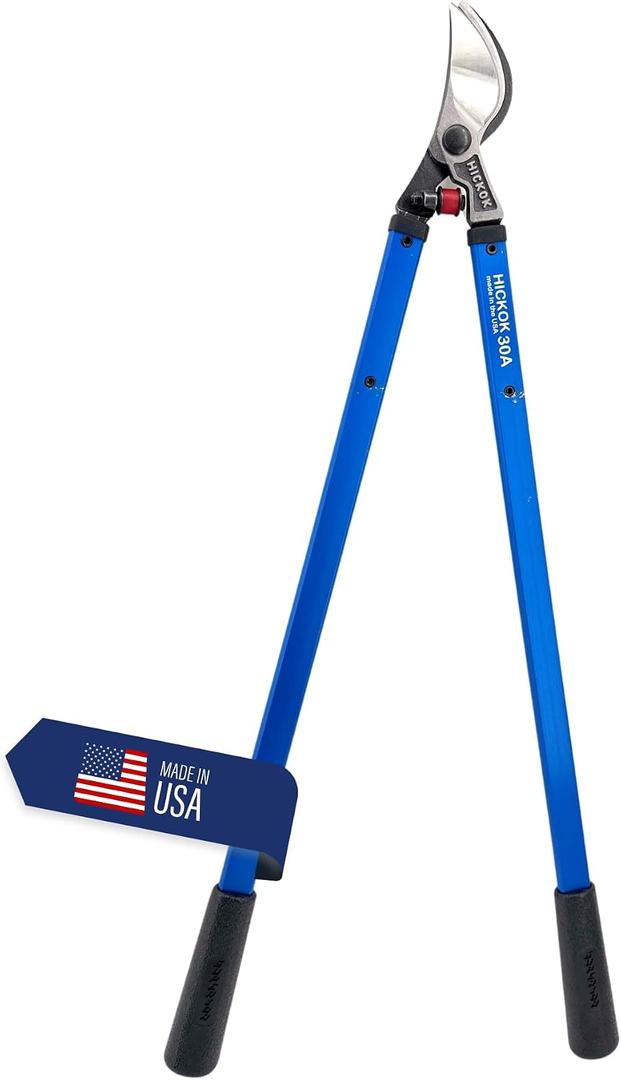 Hickok Heavy Duty Loppers for Tree Trimming – 30" Branch Cutter & Pruning Shears with Long Handle | Lightweight Aluminum Tree Trimmer | Professional-Grade Pruner Made in USA