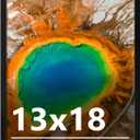 13x18 Picture Frame for Wall Display, 13x18 Black Picture Frame with Shatter Resistant Plexiglass, Stable and Sturdy 13 x 18 Poster Frame for Wall Display, Handpicked Gift Collection, 1 Pack