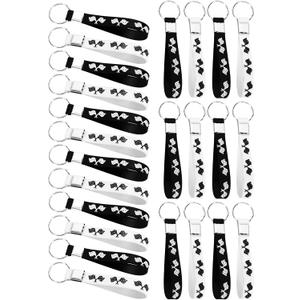 36pcs Racing Flag Silicone Keychains Racing Car Party Favors, Keychains for Baby Shower Birthday Party Goodie Bag Favor Campaign Supplies
