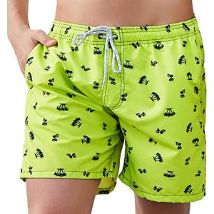 Men's Quick Dry Swim Trunks - Beach Vacation Essentials Board Shorts (Large, W6406)