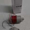 Led Signal Tower Stack Industrial Signal Warning Lights, Column Tower Lamp Andon Lights with Rotatable Base,Steady Flashing Light Switchable,110V 220V AC(1-Layer, with Buzzer)