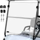 Golf Cart Foldable Windshield 3/16" (5MM) Thicken Only Fits 2007-2016 Yamaha G29/Drive, Fits 1"1" Struts Rail Front Folding Acrylic Windshield Replacement, Included Mounting Hardware (Clear)