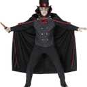 Morph Vampire Costume Men, Mens Gothic Vampire Costume, Jack The Ripper Costumes, Halloween Costumes For Men (Medium)