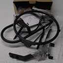 mocomax Basketball Return Attachment, 180 Rotatable Basketball Rebounder with 3 Stable Large Hooks for 18" Rim, Basketball Training Accessories for Outdoor & Indoor Solo Play & Practice (Black)