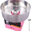 VEVOR Electric Cotton Candy Machine, 1000W Commercial Floss Maker w/Stainless Steel Bowl, Sugar Scoop and Drawer, Perfect for Home, Carnival, Kids Birthday, Family Party, Pink