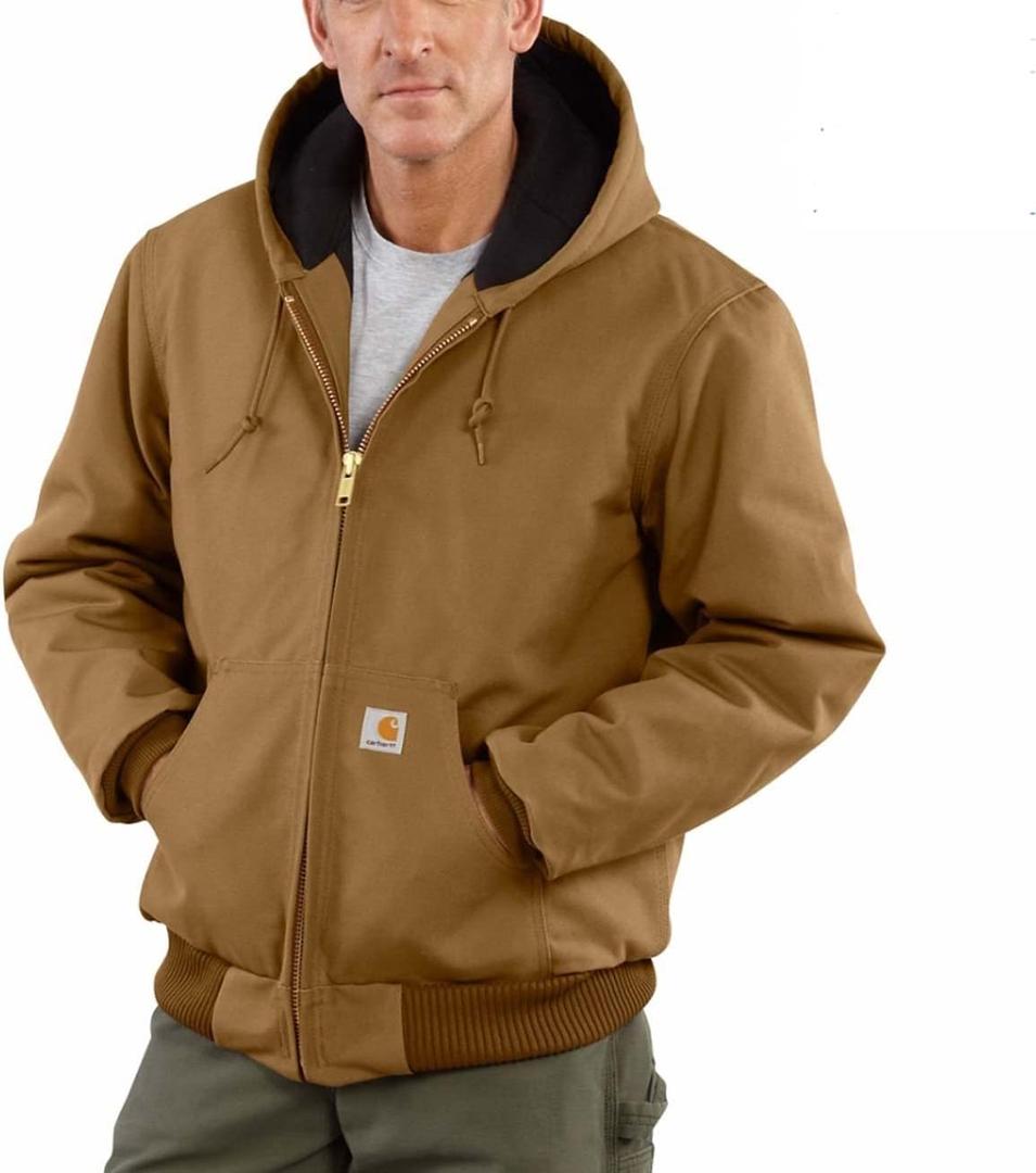 Carhartt mens Loose Fit Firm Duck Insulated Flannel-lined Active Jacket (X-Large)