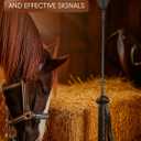 Riding Crop for Horses 17", Horse Crop for Training, Equestrian Sport Accessory, Black