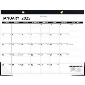 Large Desk Calendar 2025  Jan 2025  Dec 2025, 12 Monthly Desk Calendar, 2025 Desk Calendar, 22'' x 17'', 2025 Desk/Wall Calendar with Desk Pad, To-do Lists, Ruled Blocks, Corner Protectors, Lay Flat