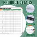 Lincia 36 x 24 Inch Dry Erase Make Ready Manager Board Double Sided