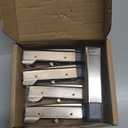 Cabinet Hinge Damper(Pack of 5),Straight Arm Full Overlay Hinge for Doors, Nickel Finish use for 973A0500.01x20 973A