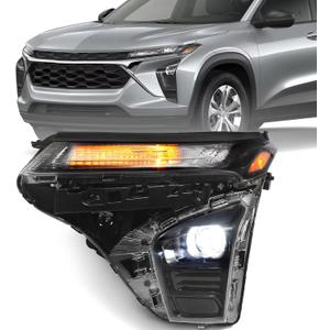 Huray Left Headlight for Chevy Trax LS/1RS 2024 2025 w/o LED DRL LH | Projector Headlamp Assembly OE Factory Head Light Replacement for GM2502552 42907053 Driver Side