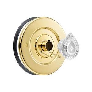 Enhon Tub and Shower Trim Kit, Shower Trim Compatible with Moen Chateau T470 Single Handle Tub/Shower Standard Valve, Escutcheon Screws Tube and Handle (1 Pack, Gold)